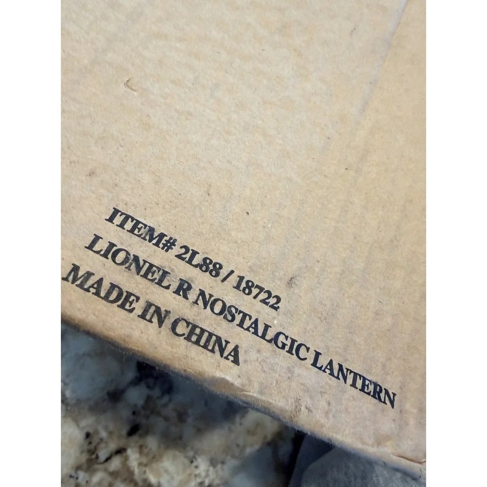 Lionel Conductor's Lantern COA LED 18722 Railroad Manual Box New Train